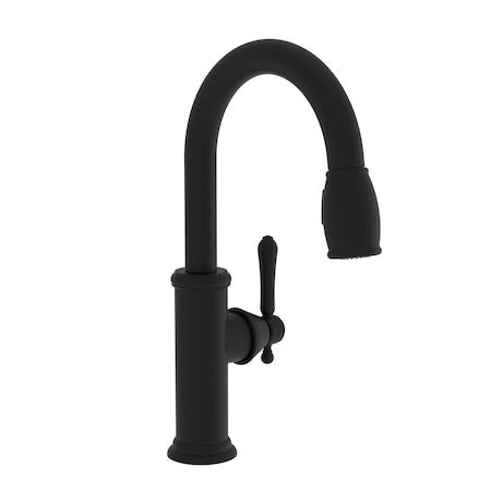 Newport Brass Prep/Bar Pull Down Faucet in Flat Black 1030-5223-56